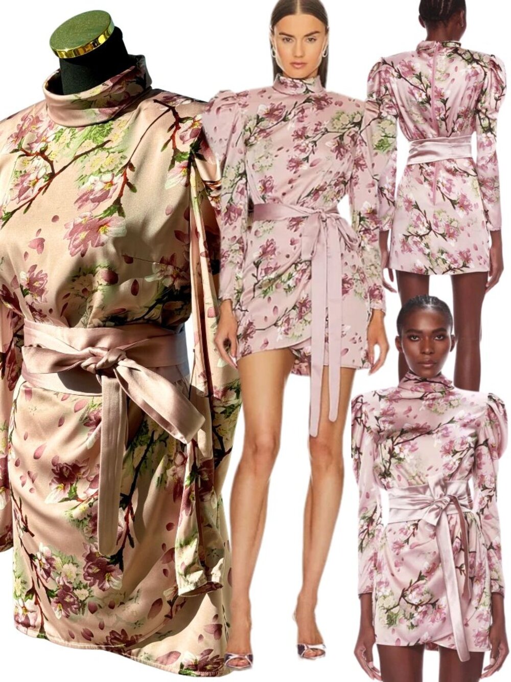 🆕 BRONX & BANCO 🧿 NWOT Noel Sakura Long Sleeve Mini Dress - Size XS / US 2